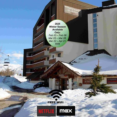 Appartement Superb View+Swim Pool+Smart Tv+Netflix+Projector à Huez Extérieur photo